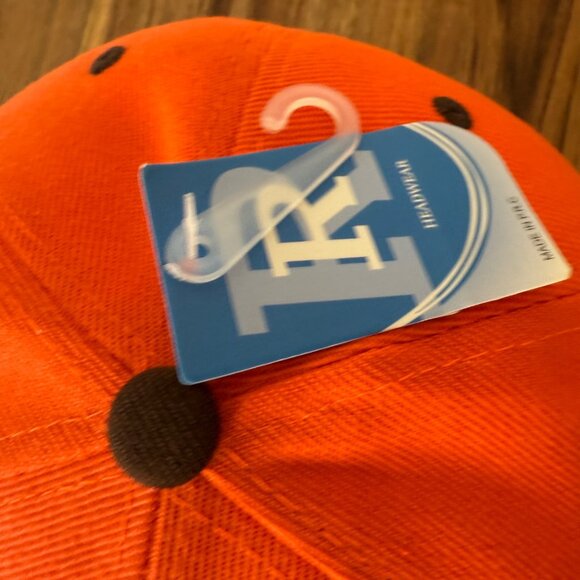 Cleveland Browns Snapback Hat Embroidered Logo Cap Big C Orange Brown New Tags - Picture 7 of 16